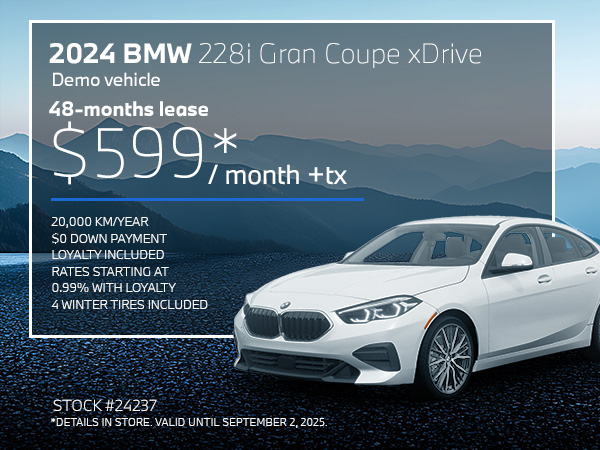 Bannière de BMW 228i GC 2024